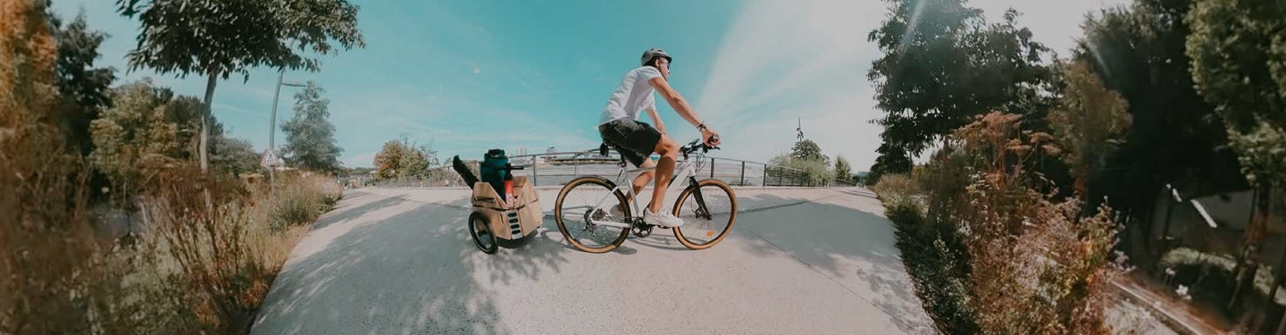 Carette remorques vélo en bois