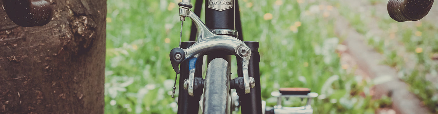 Zoom sur un étrier de frein vélo