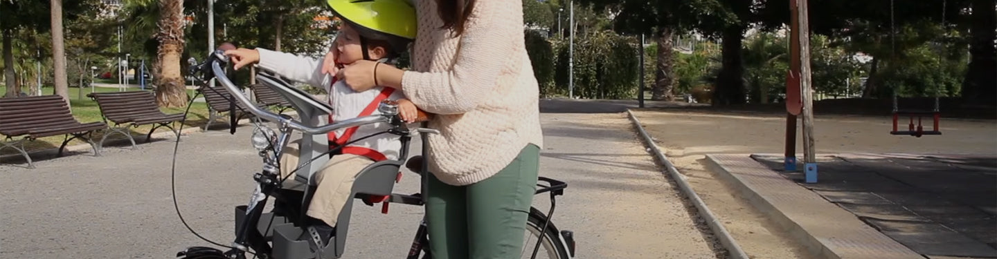 Siège enfant à l'avant du vélo Weeride
