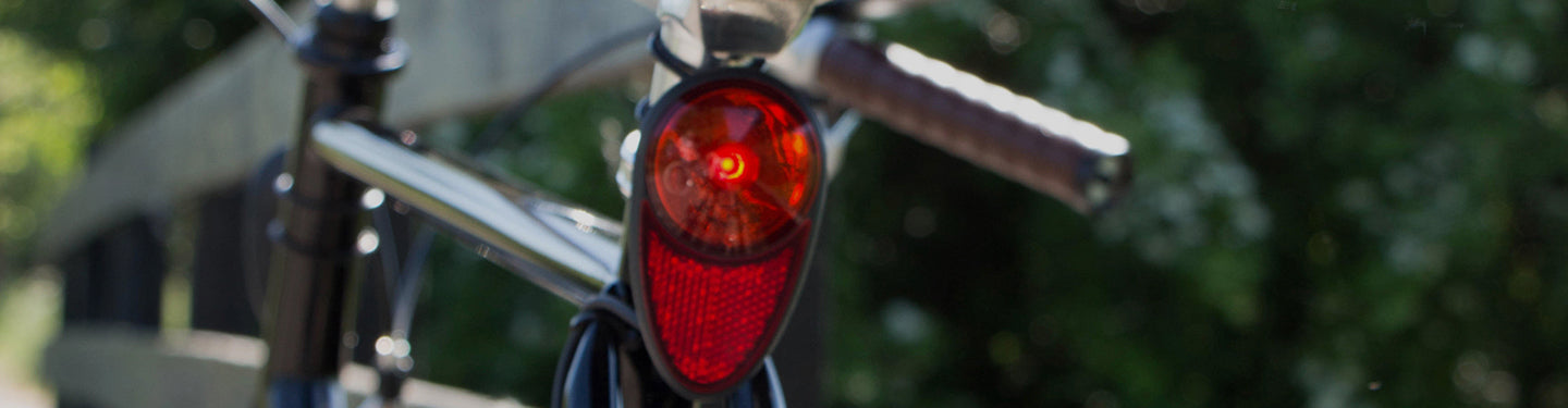 Phare arrière de vélo au look vintage