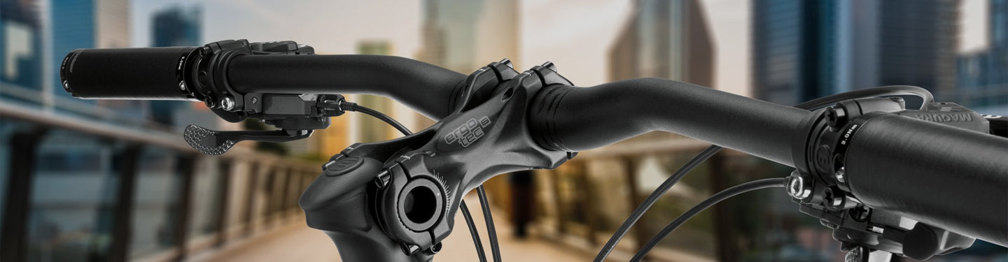 Zoom sur un guidon vélo Ergotec