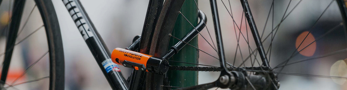 Vélo sécurisé avec un antivol U