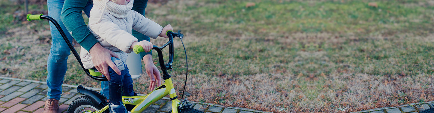barre pour apprentissage de vélo pour enfant