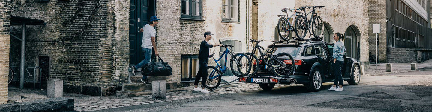Porte-vélos sur attelage de voiture