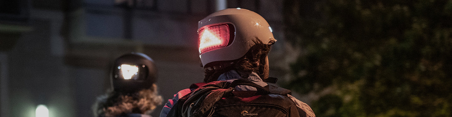 Casques de vélo haute visibilité en ville