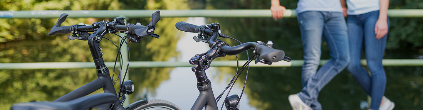 Vélos équipés de guidon confortables