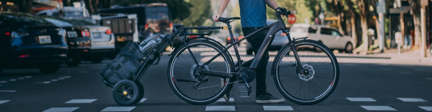 Remorque pour faire des courses à vélo Burley