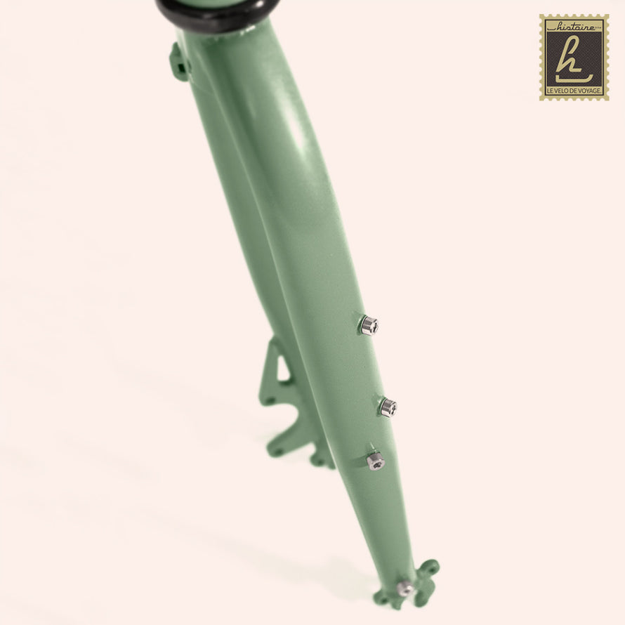 Détail de la fourche de La Baroudeuse Classique 27.5 pouces - #2