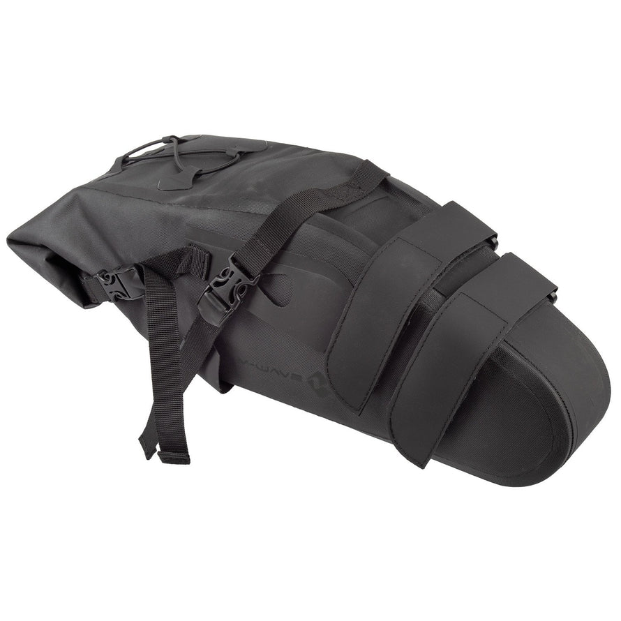 Sacoche de selle vélo M-WAVE Rough Ride II 12 L noire, vue de côté
