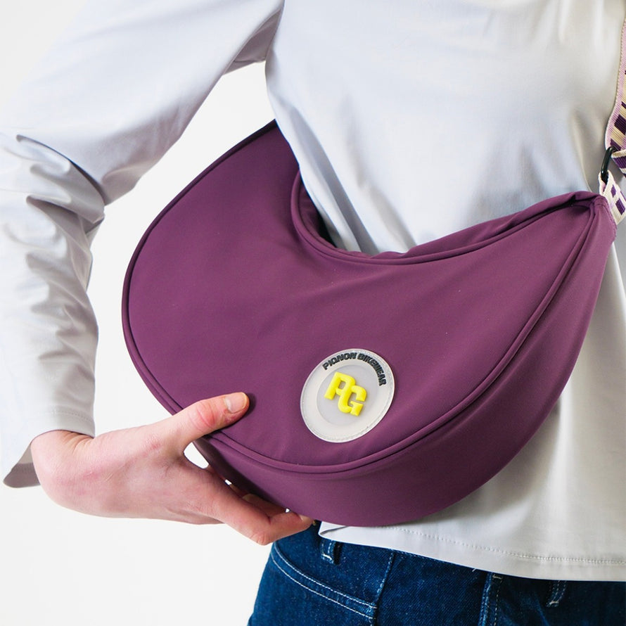 Sac a main velo imperméable Aravis Pignon 1,8L violet de la marque 145 avec bandouliere ajustable