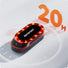 Eclairage arriere velo USB 222 avec radar iGPSPORT SR Mini autonomie 20h pour securite cycliste