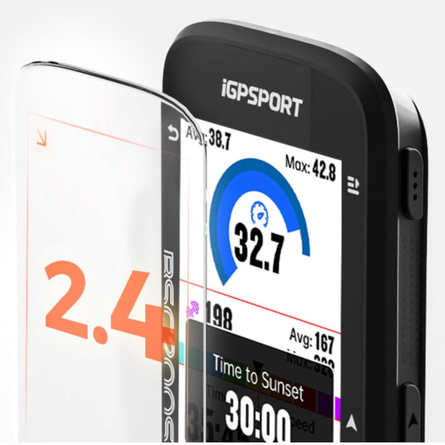 Compteur GPS vélo 222 IGPSPORT BSC200S avec écran lumineux et facile à lire pour cyclistes connectés