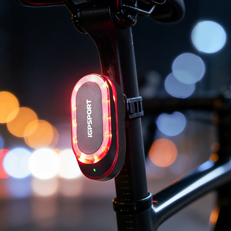 Eclairage arriere velo USB avec radar 222 iGPSPORT SR Mini pour securite optimale la nuit