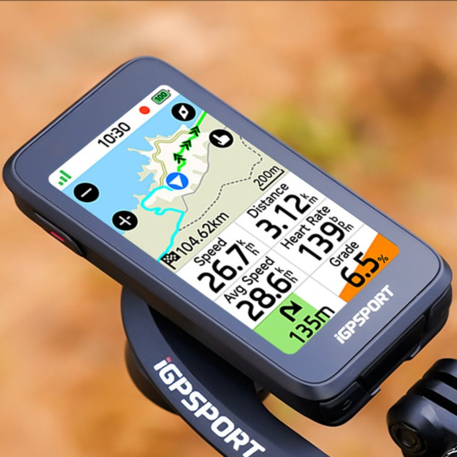 Navigateur GPS ultraleger 222 modele IGPSPORT BiNavi Air avec suivi complet vitesse distance et rythme cardiaque velo