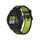 Montre GPS 222 iGPSPORT VeRUN noire et verte affichant heure et données sportives au poignet
