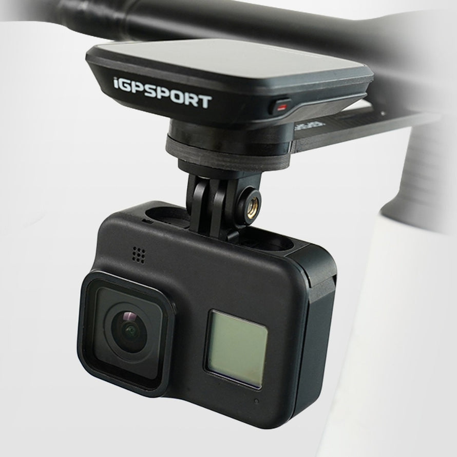 Support compteur avant 222 modele M82S compatible IGPSPORT pour fixer accessoires et camera sur velo