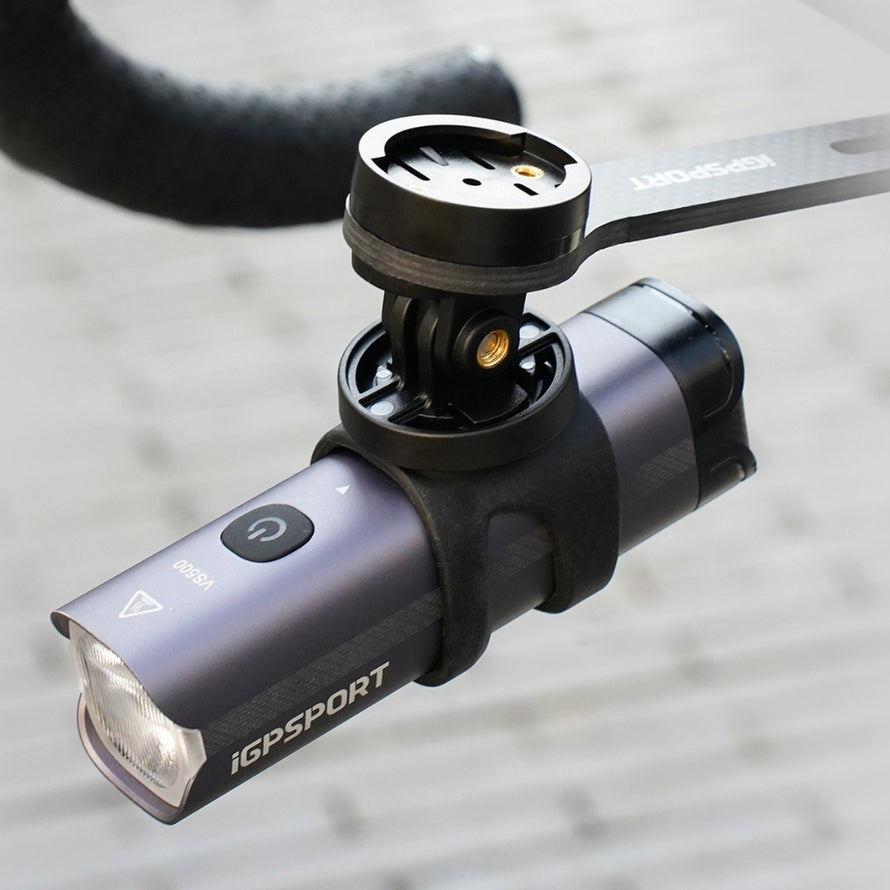 Support compteur avant 222 modele M82S compatible IGPSPORT pour montage lampe et accessoires sur velo