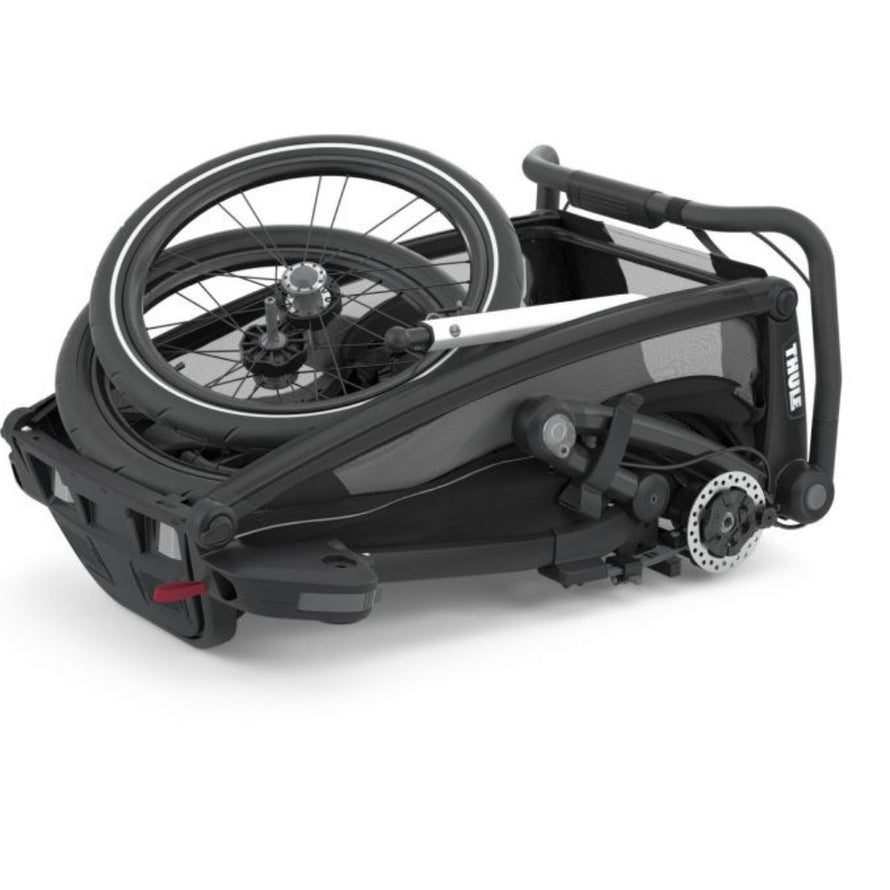 Thule remorque vélo chariot sport pour un enfant vue pliée