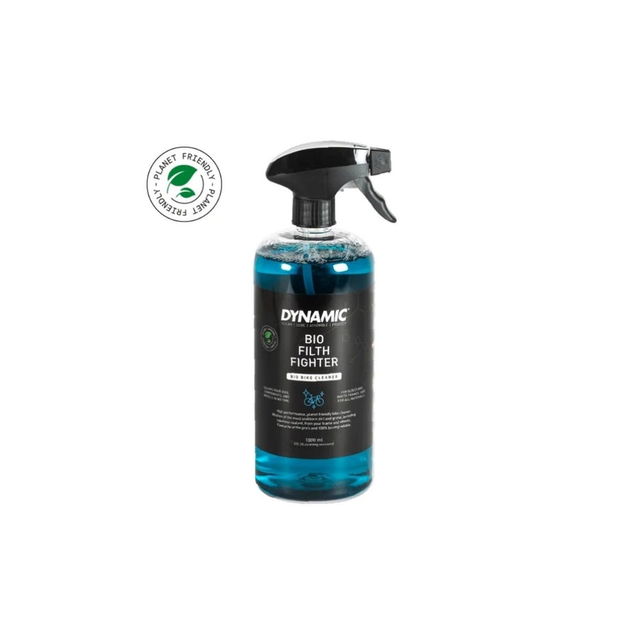 Nettoyant vélo bio Dynamic Filth Fighter de 444 en bouteille avec pulvérisateur pour cadre et transmission