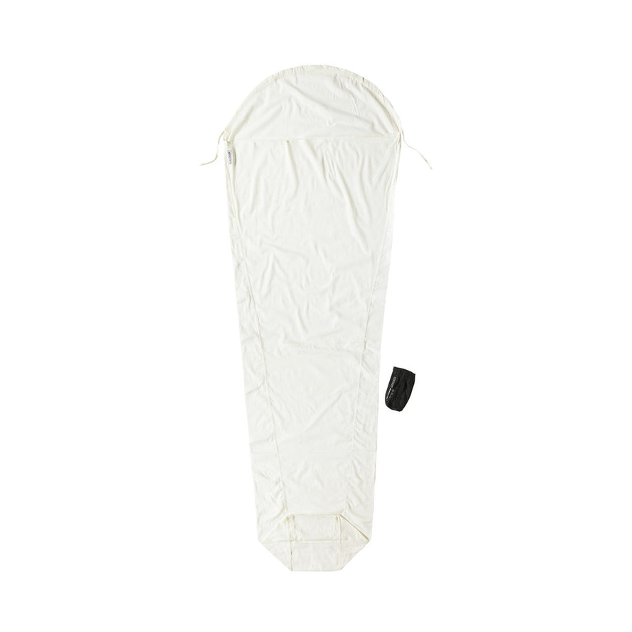 Drap de sac en coton blanc 555 Egypt-Mummy Cocoon pour un confort optimal en camping et randonnée