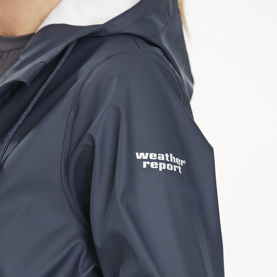 Veste de pluie courte bleu fonce Weather Report Petra de 66, imperméable et légère pour cyclistes femmes urbaines - vue 2