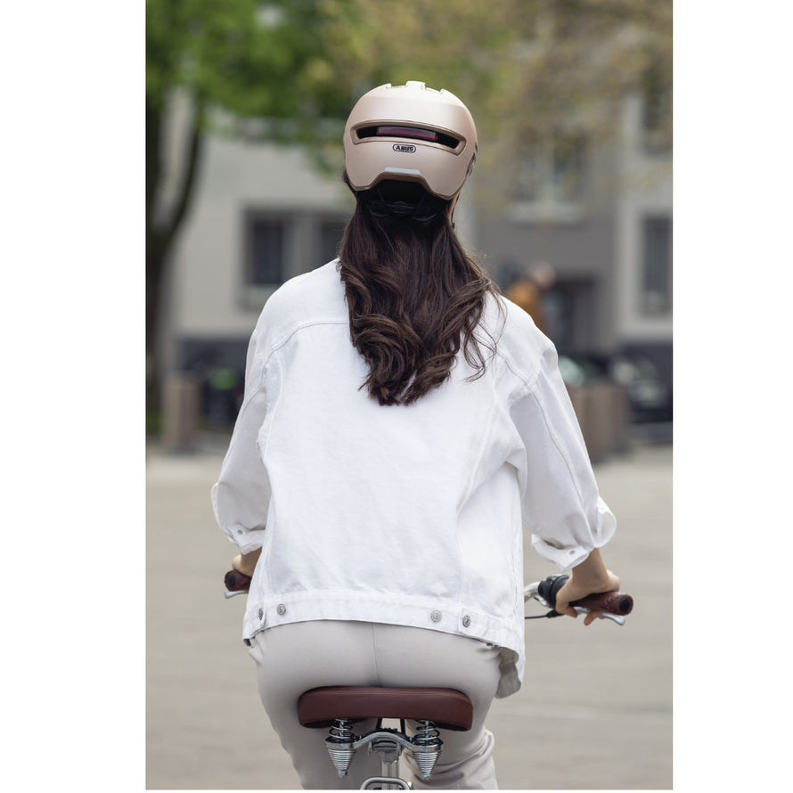 Casque Abus HUD-Y Ace Velvet Black avec feu pour vélo en ville - #6