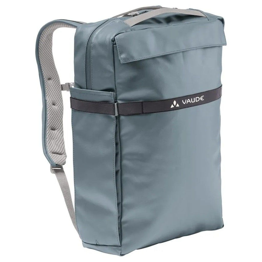 Sac à dos vélo Vaude Mineo coloris bleu heron, sac étanche convertible en sacoche pour le vélo et les déplacements quotidiens.