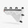 Sacoche cadre Large 02 Cyclite 77 en gris transparent, robuste et spacieuse pour vélo