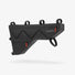 Sacoche de cadre Large 02 Cyclite 77 noire avec fermeture eclaire rouge, ideale pour rangement velo