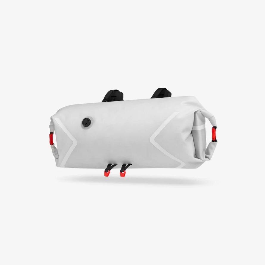 Sacoche de cintre Cyclite Roll Bag 02 77 blanche, compacte et imperméable pour cyclisme aventure et urbain