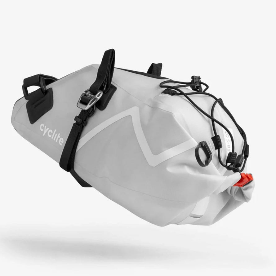 Sacoche de selle Cyclite Small 6 litres 77, étanche et robuste pour bikepacking et aventures à vélo