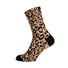 Chaussettes cyclisme Sox 777 motif leopard beige et noir pour cyclistes audacieux et stylés
