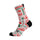 Chaussettes cyclisme Sox 777 motif pizza rouge et vert sur fond blanc pour cyclistes gourmands et stylés