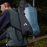 sacoche sac à dos Aqua Transformer 2 en 1 étanche Vaude vue porté en sac à dos