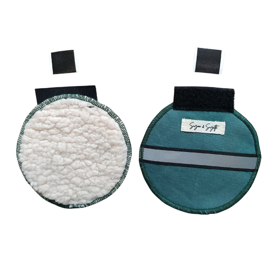 Cache oreille de Mireille Suzon et Suzette vert thym