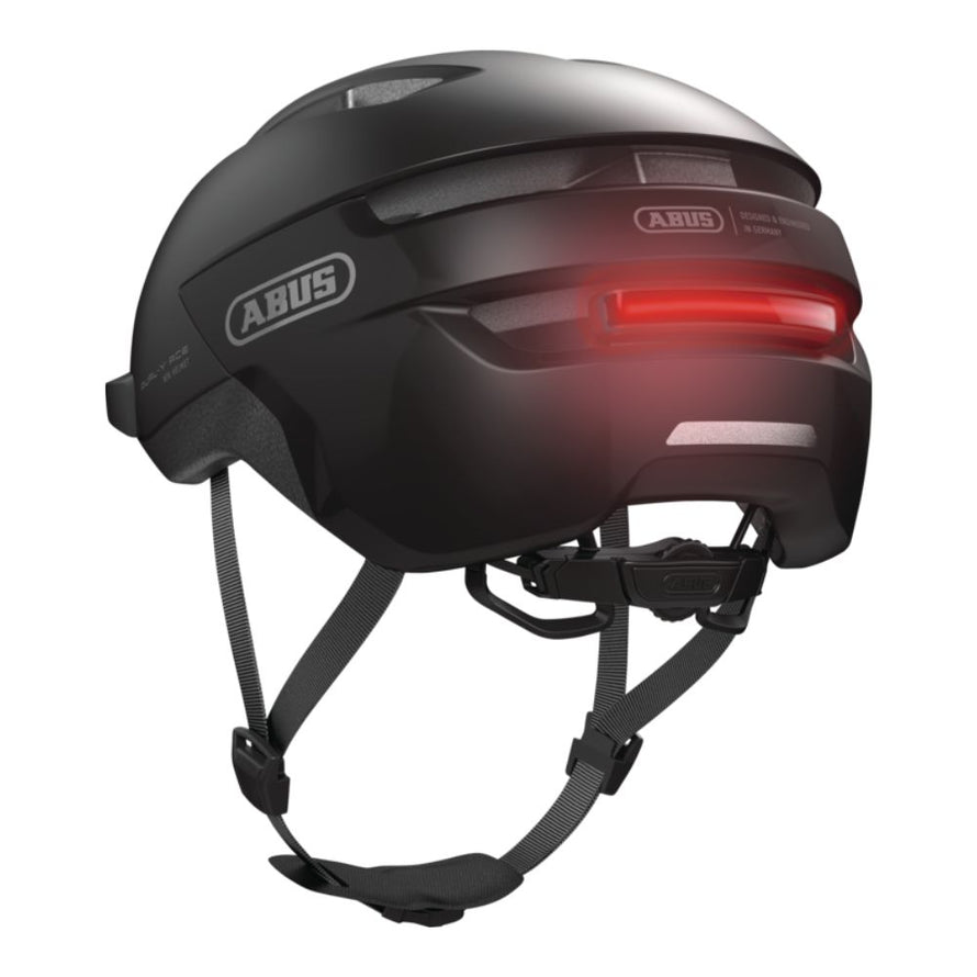 Casque Abus Purl-Y Ace avec feu pour vélo de 3/4 arrière