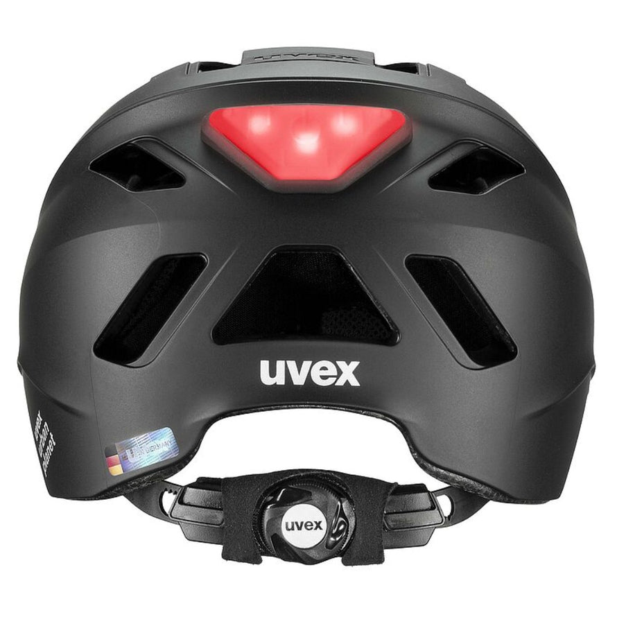 Casque velo ville noir unisexe UVEX - Urban planet Led #3