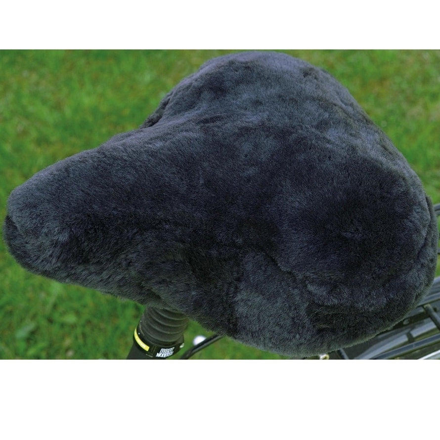 Couvre selle pour vélo fourrure véritable peau de mouton - #5
