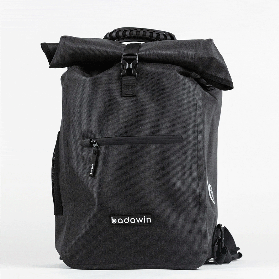 GIF Sac à dos vélo convertible Badawin Nyx 3-en-1
