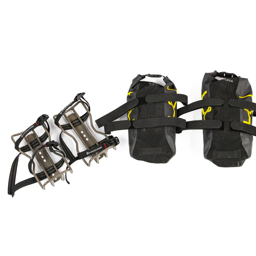 Pack de soportes para bikepacking + bolsas Apidura de segunda mano