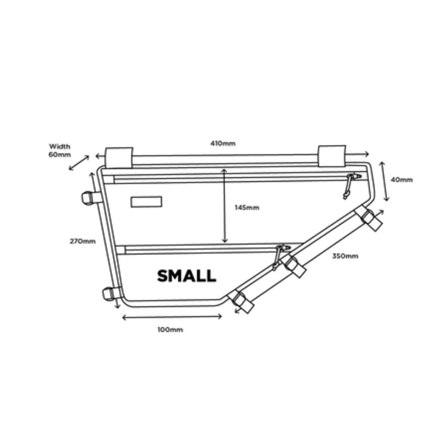 Sacoche de cadre Restrap Full Frame taille S – adaptée aux petits cadres de vélo