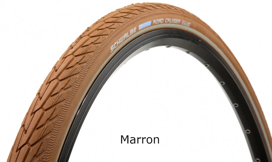 Pneu vélo Schwalbe Road Cruiser Reflex26 pouces marron