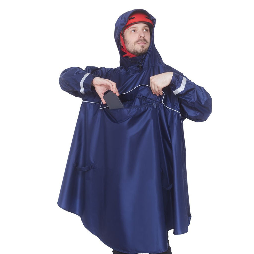 Poncho Hock spécial E-Bike bleu