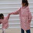 Poncho vélo femme enfant mode Poule Party rose