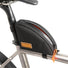 Détail de la fermeture Aquaguard sur sacoche Top Tube arrière Restrap.