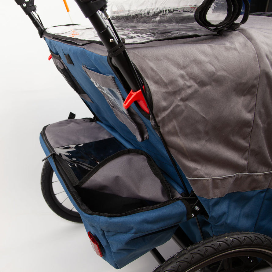 Remorque vélo enfant poussette 2 places 3-In-1 Ax.Bike - #5