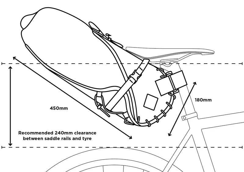 Borsa da sella bikepacking Restrap Saddle Bag