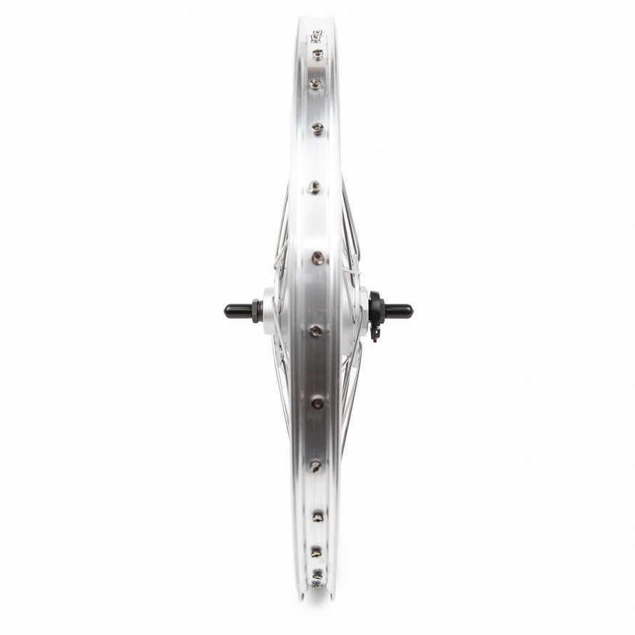 Roue avant vélo 20 pouces Dynamo Moyeu DH-C3000 vue de face