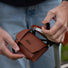 Sacoche de selle imitation cuir vintage marron #6