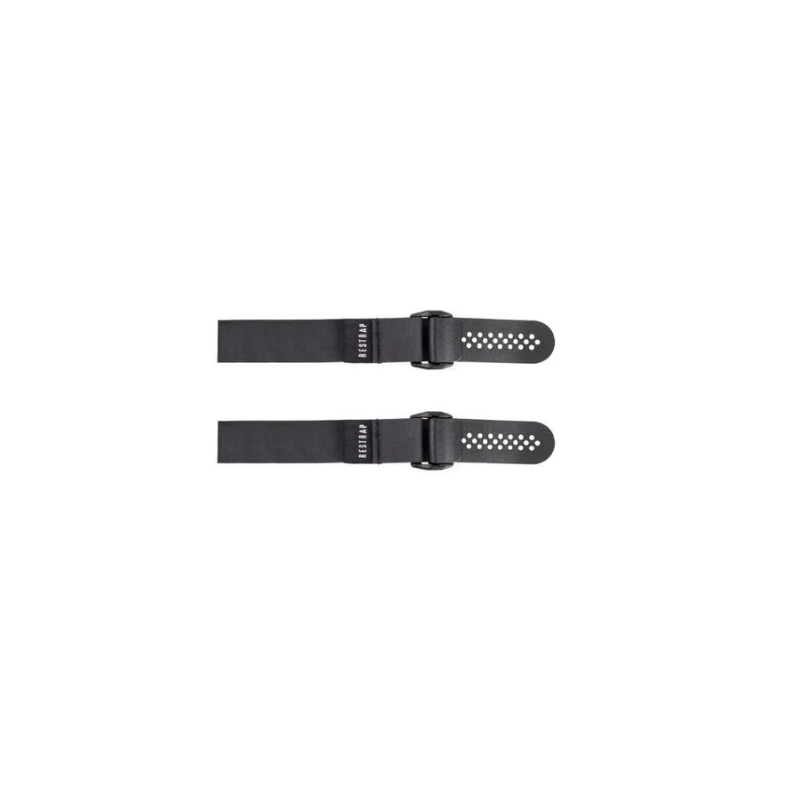 Sangle Restrap Fast Straps noire 25 cm, utilisée pour une fixation compacte sur un vélo